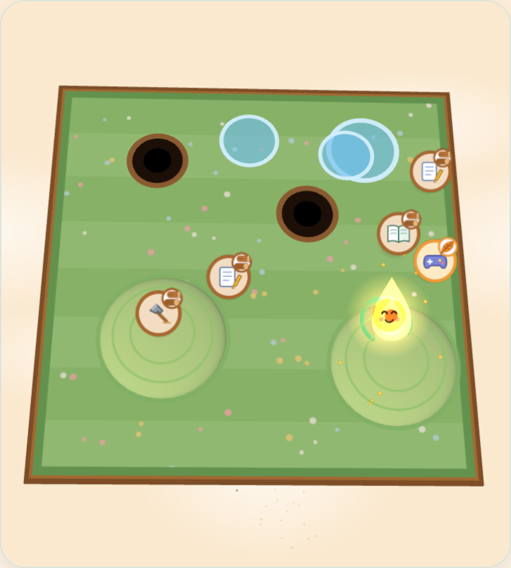 火の玉ころがし（仮）のゲーム画面